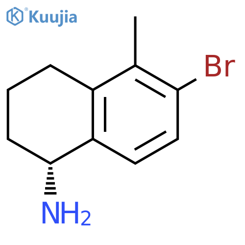 (1R)-6-BROMO-5-METHYL-1,2,3,4-TETRAHYDRONAPHTHYLAMINE structure