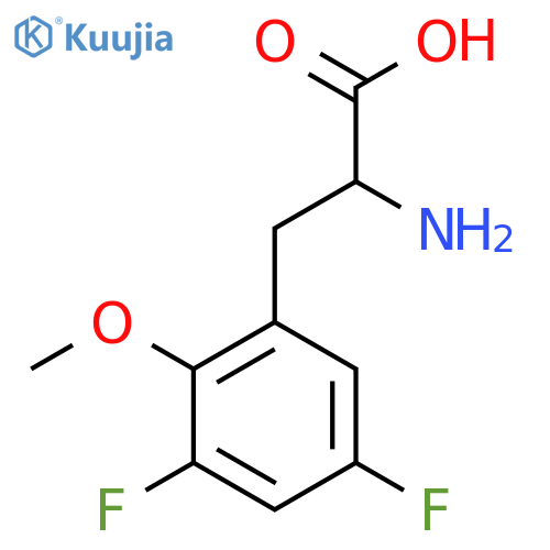 2-amino-3-(3,5-difluoro-2-methoxyphenyl)propanoic acid structure