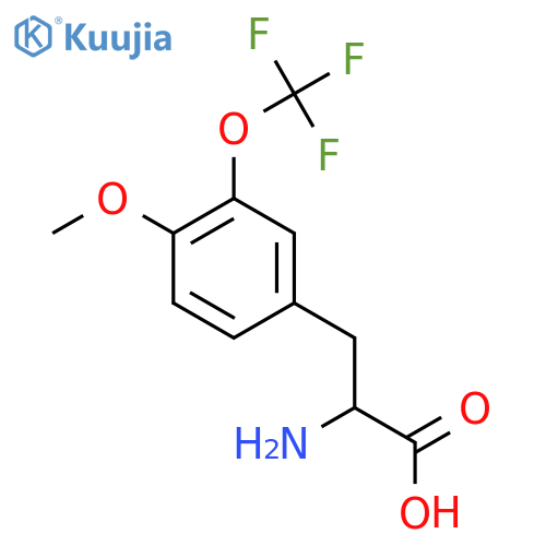 4-Methoxy-3-(trifluoromethoxy)-DL-phenylalanine structure
