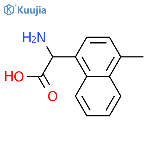 2-amino-2-(4-methylnaphthalen-1-yl)acetic acid structure