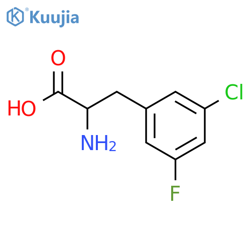 3-Chloro-5-fluoro-DL-phenylalanine structure