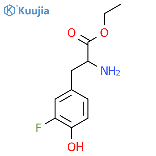 ethyl 2-amino-3-(3-fluoro-4-hydroxyphenyl)propanoate structure