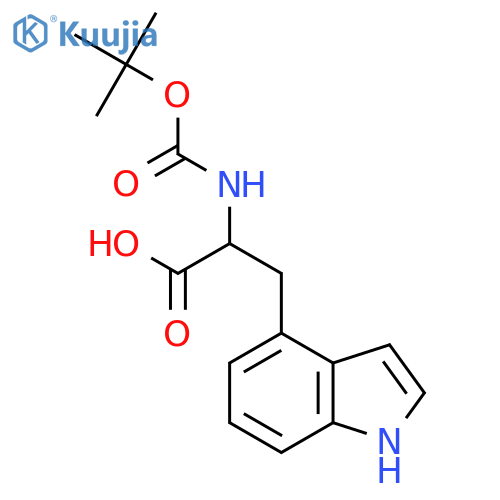 2-(Boc-amino)-3-(1H-indol-4-YL)propanoic acid structure
