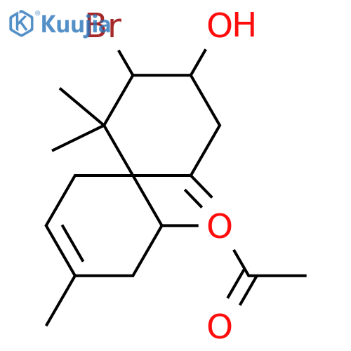 10-Bromo-3,7(14)-chamigradiene-1,9-diol; 1-Ac structure