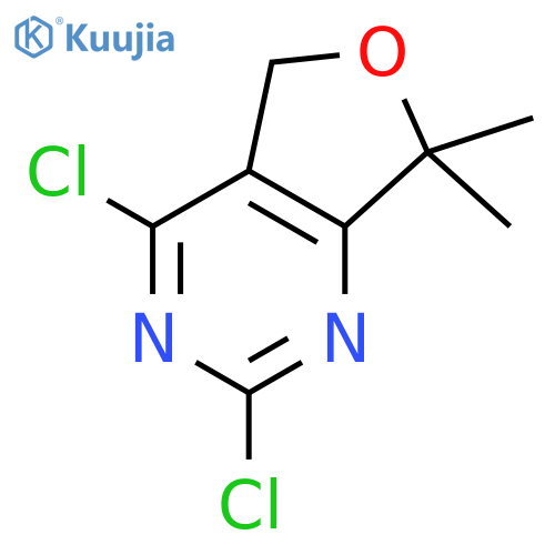 2,4-dichloro-7,7-dimethyl-5H,7H-furo[3,4-d]pyrimidine structure