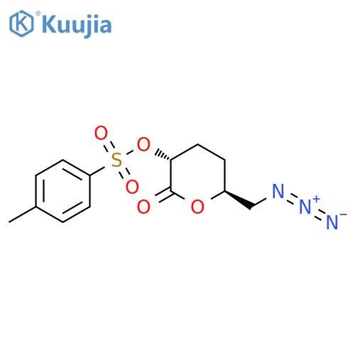 (3R,6S)-6-(Azidomethyl)tetrahydro-3-[[(4-methylphenyl)sulfonyl]oxy]-2H-pyran-2-one structure