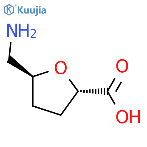 (2S,5S)-5-(aminomethyl)oxolane-2-carboxylic acid structure