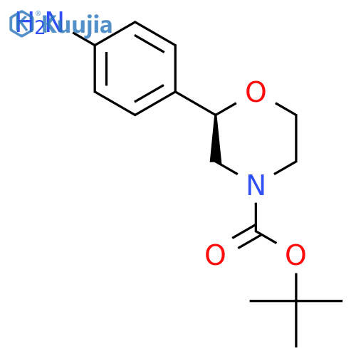 tert-butyl (R)-2-(4-aminophenyl)morpholine-4-carboxylate structure