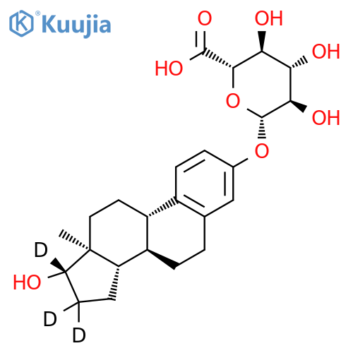 17β-Estradiol-d3 3-β-D-Glucuronide structure