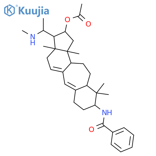 9-(benzoylamino)-3a,10,10,12b-tetramethyl-3-[1-(methylamino)ethyl]-1,2,3,3a,4,7,8,9,10,10a,11,12,12a,12b-tetradecahydrobenzo[4,5]cyclohepta[1,2-e]inden-2-yl acetate structure