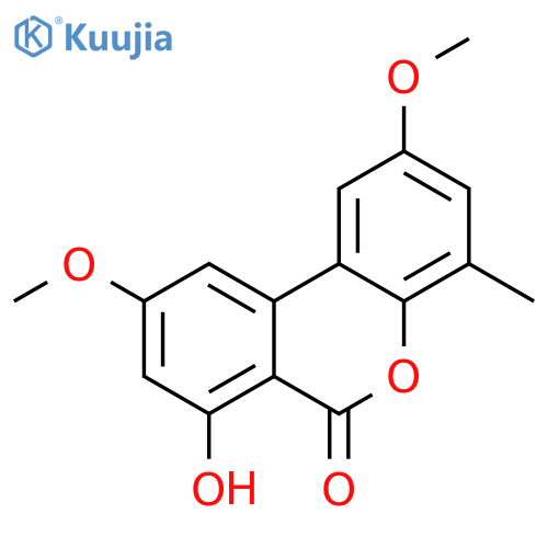 6H-Dibenzo[b,d]pyran-6-one,7-hydroxy-2,9-dimethoxy-4-methyl- structure