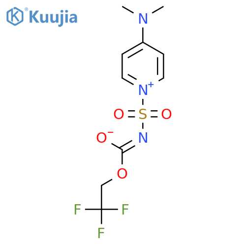 {4-(dimethyliminiumyl)-1,4-dihydropyridin-1-ylsulfonyl}(2,2,2-trifluoroethoxy)carbonylazanide structure