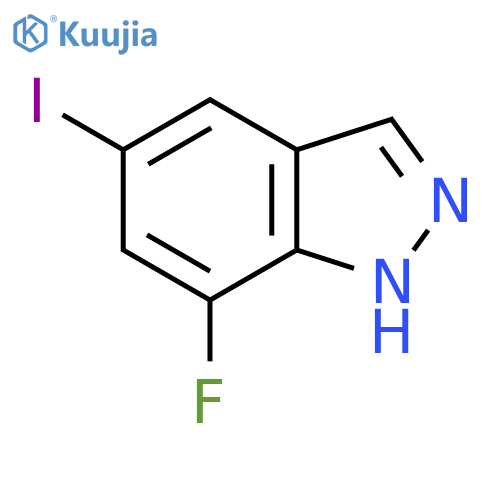 7-Fluoro-5-iodo-1H-indazole structure