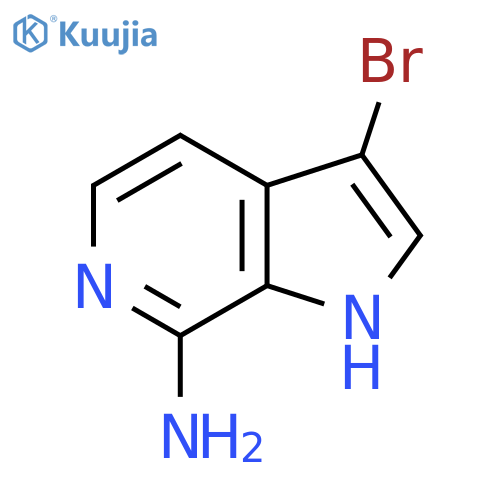 3-bromo-1H-pyrrolo[2,3-c]pyridin-7-amine structure