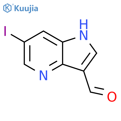 6-Iodo-4-azaindole-3-carboxaldehyde structure