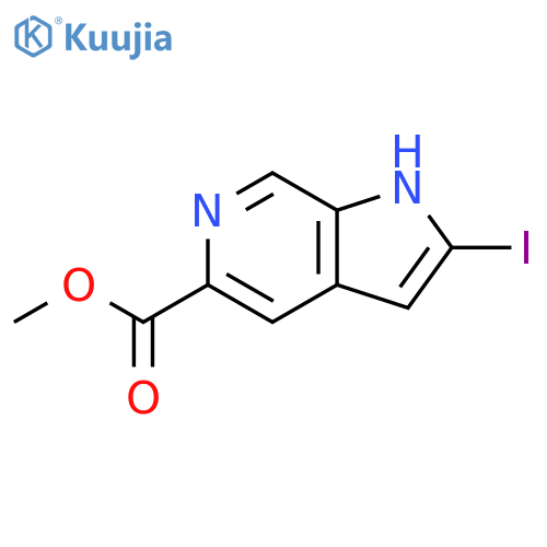 Methyl 2-Iodo-6-azaindole-5-carboxylate structure