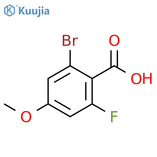 2-Bromo-6-fluoro-4-methoxybenzoic acid structure