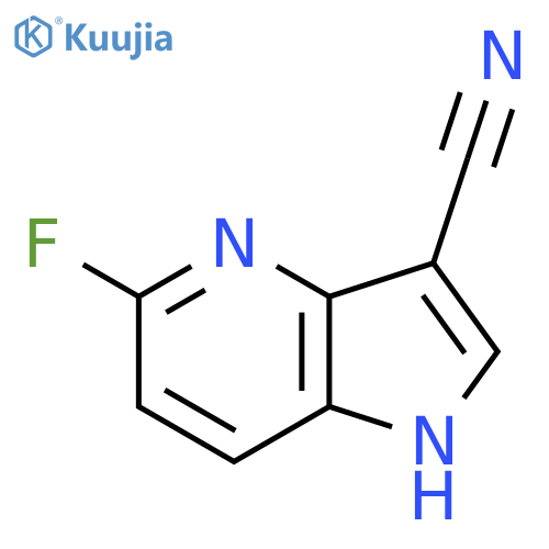 5-fluoro-1H-pyrrolo[3,2-b]pyridine-3-carbonitrile structure