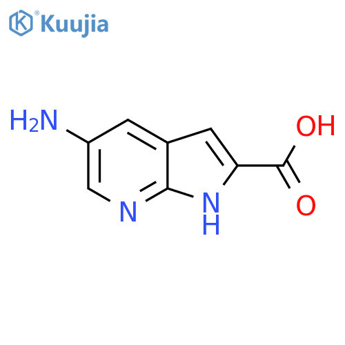 5-amino-1H-pyrrolo[2,3-b]pyridine-2-carboxylic acid structure