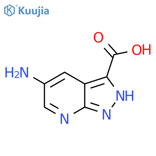 5-Amino-1H-pyrazolo[3,4-b]pyridine-3-carboxylic acid structure