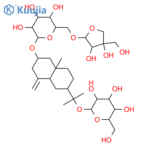 b-D-Glucopyranoside,(2S,4aS,6R,8aS)-6-[1-(b-D-glucopyranosyloxy)-1-methylethyl]decahydro-8a-methyl-4-methylene-2-naphthalenyl6-O-D-apio-b-D-furanosyl- (9CI) structure