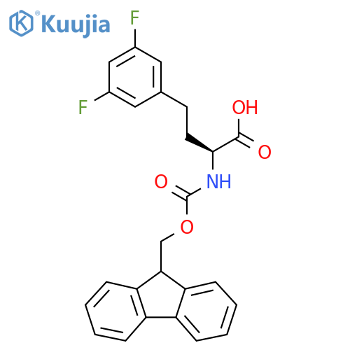 (S)-a-(Fmoc-amino)-3,5-difluorobenzenebutanoic acid structure