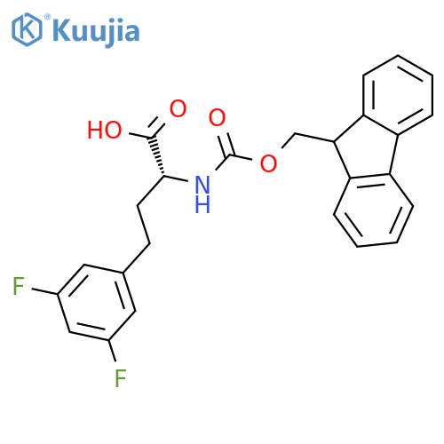 (R)-a-(Fmoc-amino)-3,5-difluorobenzenebutanoic acid structure