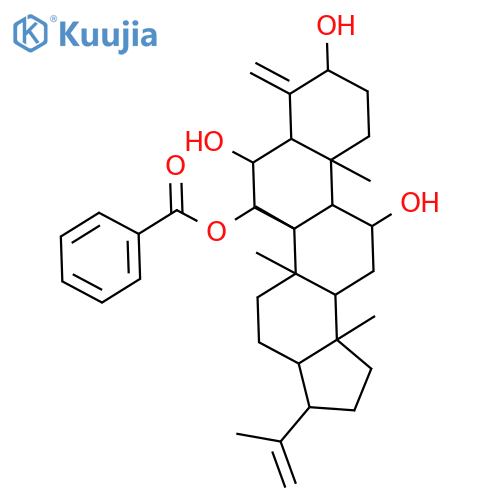 (3R,5aR,5bR,6R,7S,9S,11aR,12S,13bS)-icosahydro-7,9,12-trihydroxy-5a,5b,11a,13b-tetramethyl-8-methylidene-3-(prop-1-en-2-yl)-1H-cyclopenta[a]chrysen-6-yl benzoate structure