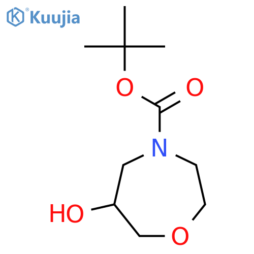 tert-butyl (6R)-6-hydroxy-1,4-oxazepane-4-carboxylate structure
