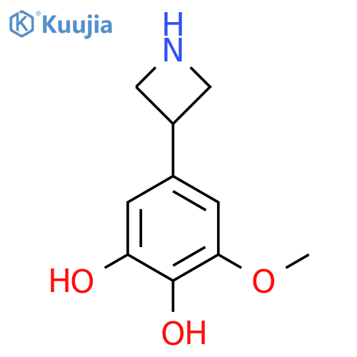 5-(azetidin-3-yl)-3-methoxybenzene-1,2-diol structure