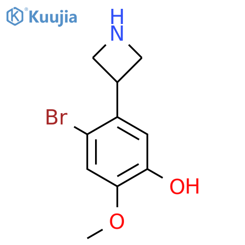5-(azetidin-3-yl)-4-bromo-2-methoxyphenol structure
