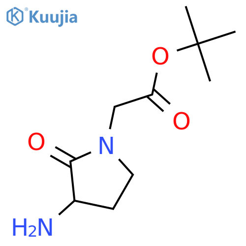tert-Butyl 2-(3-Amino-2-oxopyrrolidin-1-yl)acetate structure