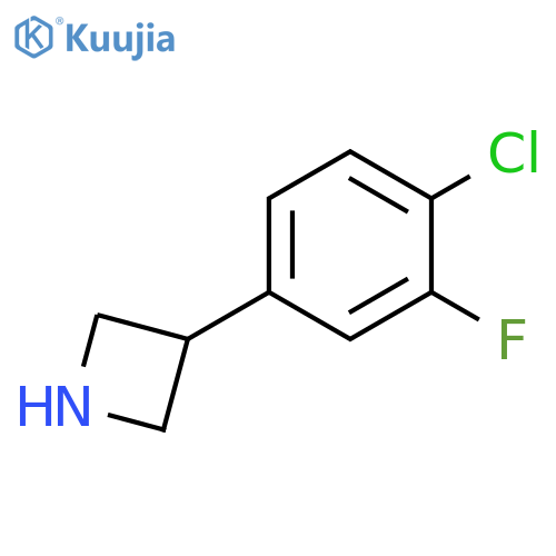 3-(4-chloro-3-fluorophenyl)azetidine structure