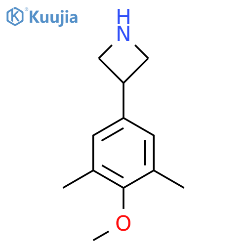 3-(4-methoxy-3,5-dimethylphenyl)azetidine structure