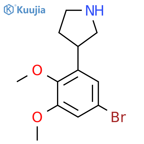 3-(5-bromo-2,3-dimethoxyphenyl)pyrrolidine structure