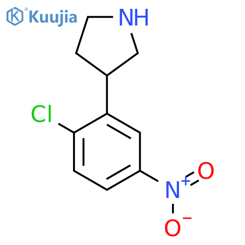 3-(2-chloro-5-nitrophenyl)pyrrolidine structure