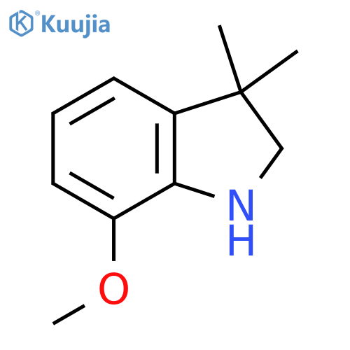 7-methoxy-3,3-dimethyl-2,3-dihydro-1H-indole structure