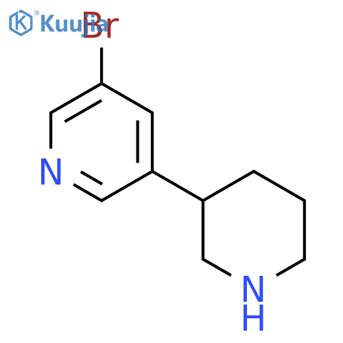 3-broMo-5-(piperidin-3-yl)pyridine structure