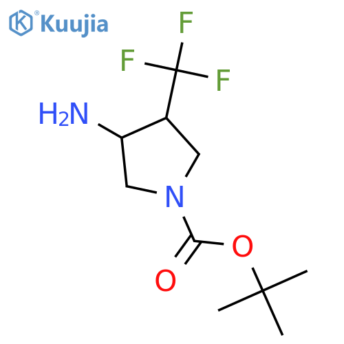 3-Amino-4-trifluoromethyl-pyrrolidine-1-carboxylic acid tert-butyl ester structure