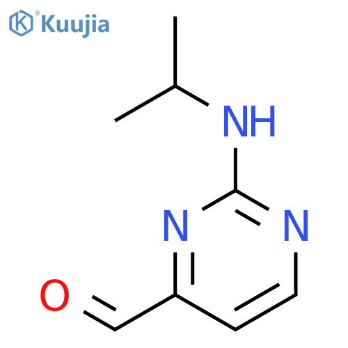 2-(Isopropylamino)pyrimidine-4-carbaldehyde structure