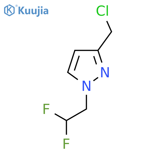 3-(Chloromethyl)-1-(2,2-difluoroethyl)-1H-pyrazole structure
