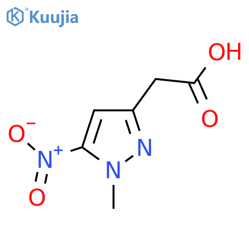 2-(1-Methyl-5-nitro-1H-pyrazol-3-yl)acetic acid structure