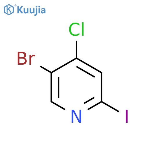 5-Bromo-4-chloro-2-iodopyridine structure