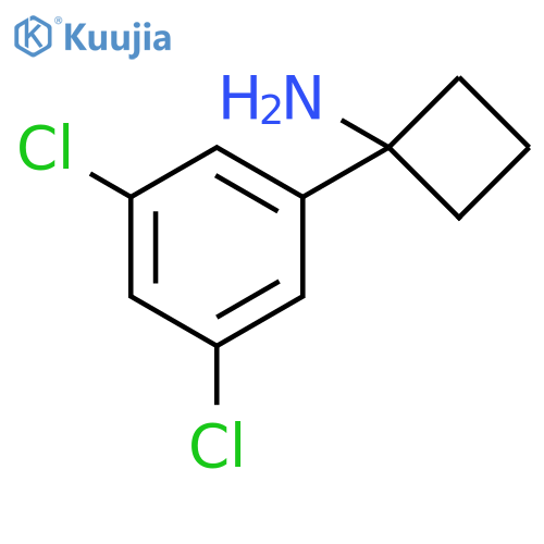 1-(3,5-dichlorophenyl)cyclobutan-1-amine structure