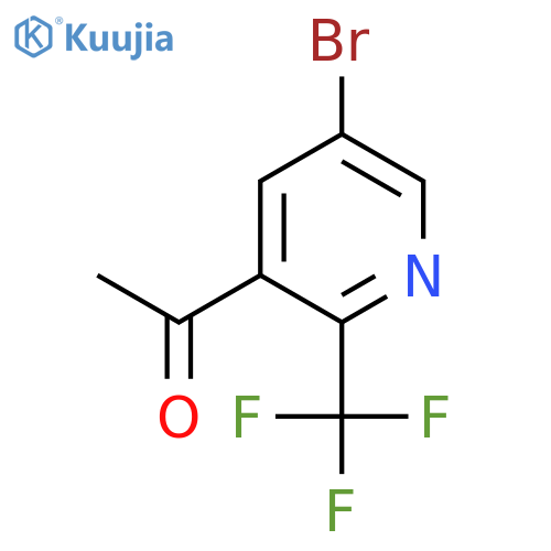 1-(5-Bromo-2-(trifluoromethyl)pyridin-3-yl)ethanone structure