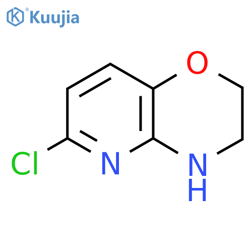 6-Chloro-3,4-dihydro-2H-pyrido[3,2-B][1,4]oxazine structure