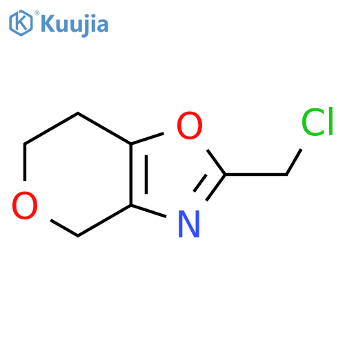 2-(chloromethyl)-6,7-dihydro-4H-pyrano[3,4-d]oxazole structure