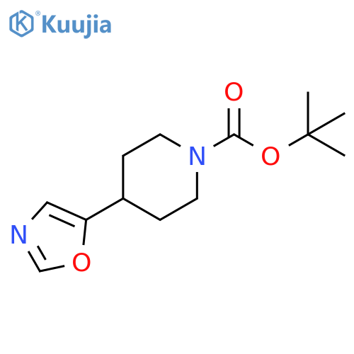 tert-butyl 4-(1,3-oxazol-5-yl)piperidine-1-carboxylate structure