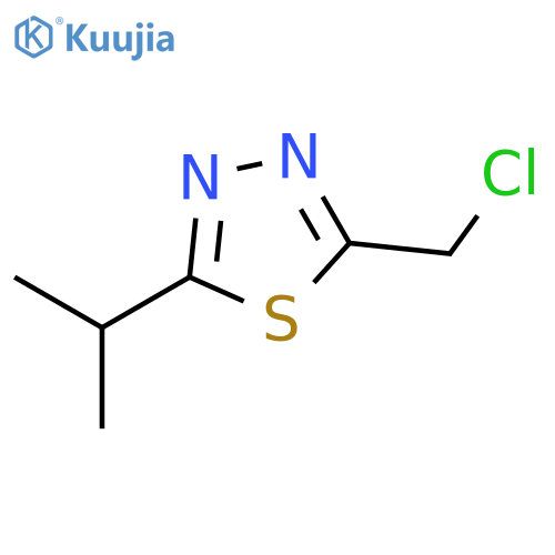 2-(Chloromethyl)-5-(propan-2-yl)-1,3,4-thiadiazole structure