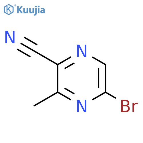 5-Bromo-3-methylpyrazine-2-carbonitrile structure